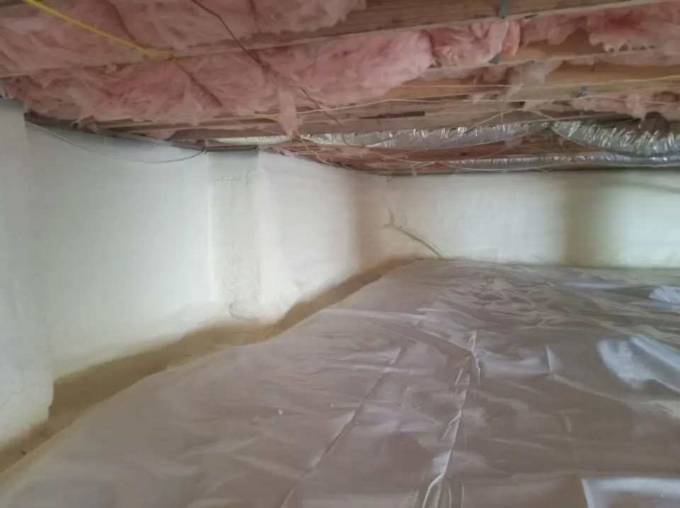 Crawl space encapsulation with closed-cell spray foam for Metal Roof Coating in Manhattan